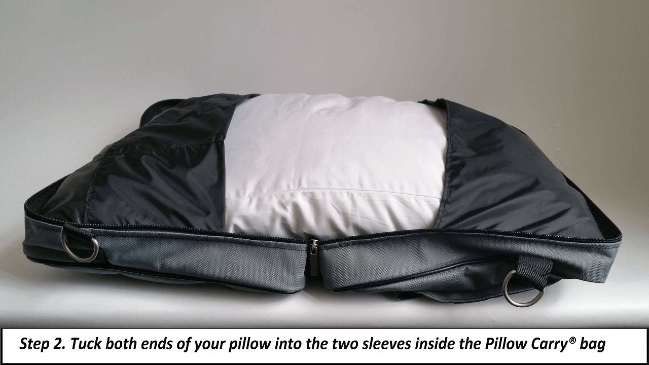 How to pack a pillow Travel Bag for your Pillow Pillow Carry® Bag